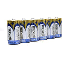 Maxell Alkaline C Size Bulk Six Pack Batteries In Shrink Wrap Packaging