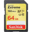 Sandisk Extreme Sdxc 64gb Up To 150mb/s Sd Card Class 10 U3 V30 Data Storage - Jacobs Digital