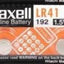 Maxell Alkaline Battery Lr41 2 Pack 1.5v