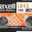 Maxell Alkaline Battery Lr43 1.5v 2 Pack