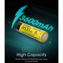 Nitecore Li-ion Rechargeable 18650 Battery 3600mah 3.6v