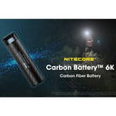 Nitecore Li-ion Rechargeable Usb C Battery 6000mah 3.6v