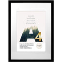 Profile 10420 Elegant Black A3/A4 Certificate Frame - Timber