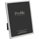 Profile Bamboo White Metal Frame 6x8 Metal Photo Frame - Jacobs Digital