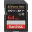 Sandisk Extreme Pro Sdxc 64gb 200mb/s Uhs-i Memory Card
