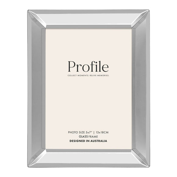 Profile Coco Bevel Mirror Frame 5x7 Metal Photo Frame - Jacobs Digital