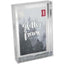 SHOT2GO Photo Block Frame 6x4 Silver Glitter