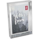 SHOT2GO Photo Block Frame 6x4 Silver Glitter