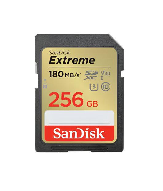 Sandisk Extreme Sdxc 256gb 180mb/s Uhs-i Memory Card - Jacobs Digital