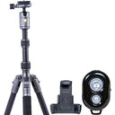 Vanguard Veo 3 Go 204AB Tripod Monopod w/ T-45 Ball Head and Bluetooth Remote - Jacobs Digital
