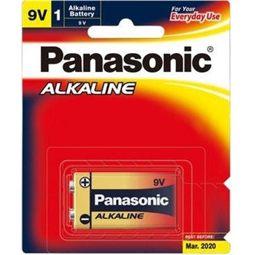 Panasonic 9V Alkaline Battery 1 Pack