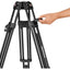 Manfrotto 504x Fluid Video Head & 645 Fast Twin Alu Tripod - Jacobs Digital