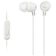 Sony MDREX15APW In Ear Headphone w/Smart Phone Control White - Jacobs Digital