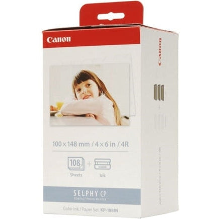 Canon KP-108IN Selphy 6x4 Photo Paper & Ink Kit - 108 Sheets - Jacobs  Digital
