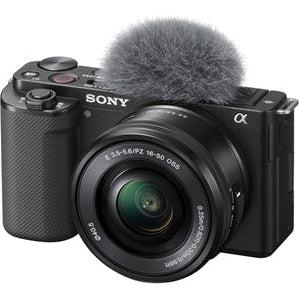 Sony Alpha ZVE10 24.2MP APS-C M/less Cam E Mount w/16-50 Black - Jacobs Digital