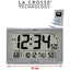 La Crosse Large Wall Clock with Outdoor Temperature