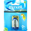 Maxell Alkaline Battery 9v 1 Pack Blister