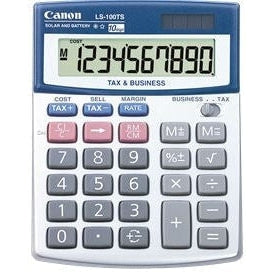Canon LS100TS Solar & Battery 10 Digit Calculator - Jacobs Digital