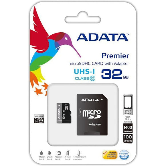 Adata 32gb Micro Sdhc Card Class 10 Uhs- Memory Card
