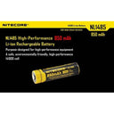 Nitecore Li-ion Rechargeable 14500 Battery 3.7v 750mah