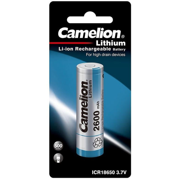 Camelion 18650 Rechargeable 2600mah 1pk Battery - Jacobs Digital