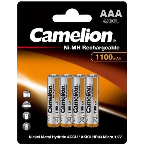 Camelion Rechargeable 1100mah Aaa 4pk Batteries