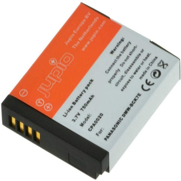 Jupio Camera Battery Panasonic Dmw-bck7e 3.7v 750mah - Jacobs Digital