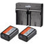 Jupio Battery Charger Kit Dual 2x Np-fw50 1080mah For Sony Digital Cameras - Jacobs Digital