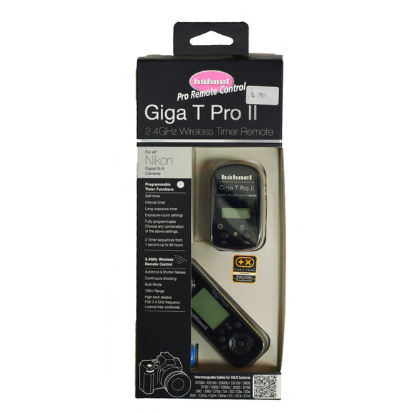 Hahnel Giga T Pro Ii 2.4 Ghz Wireless Timer Remote For Nikon Cameras