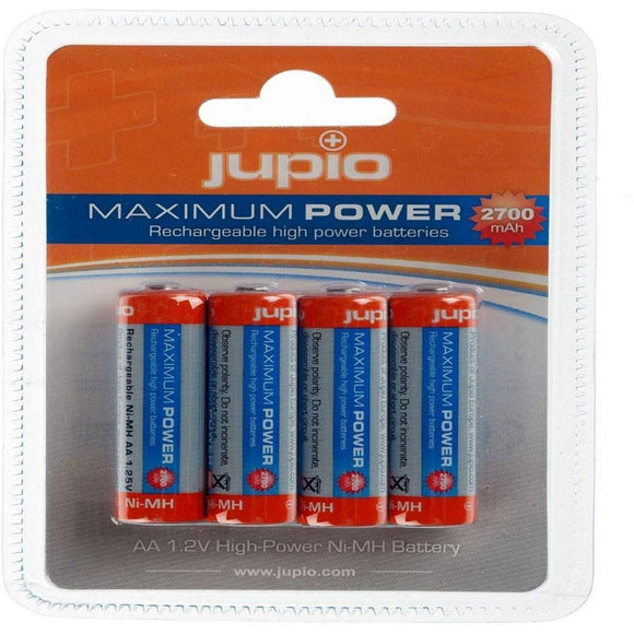 Jupio Rechargable Battery Aa 2700mah 4pk - Jacobs Digital