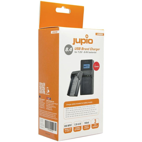 Jupio Canon Brand 7.4v - 8.4v Usb Charger - Jacobs Digital