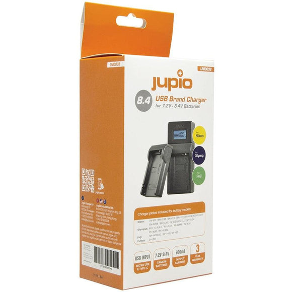 Jupio Nikon / Fuji / Olympus Brand 7.4v - 8.4v Usb Charger - Jacobs Digital