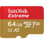 SANDISK EXTREME MICRO SDXC 64GB UP TO 170MB/S CLASS 10 A2 V30