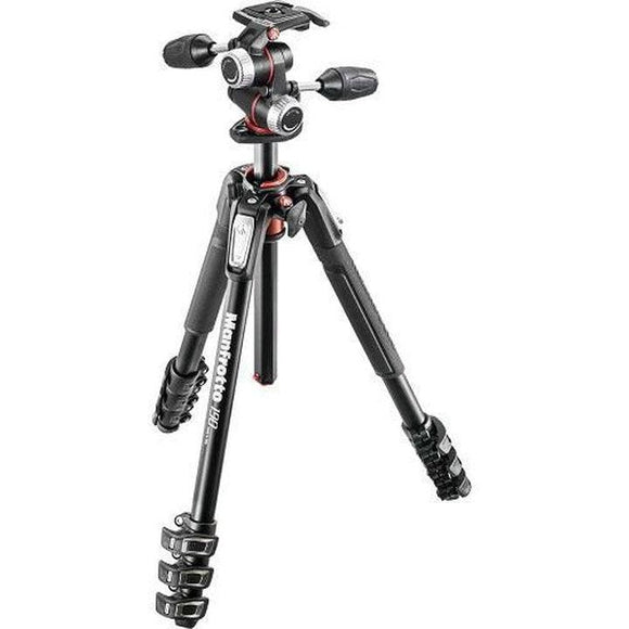 Manfrotto 190 Alu 4 Section + Xpro 3 Way Head - Jacobs Digital