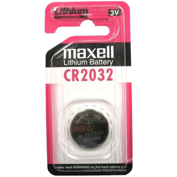 Maxell Lithium Battery Cr2032h 3v Retail Packaging 1 Each