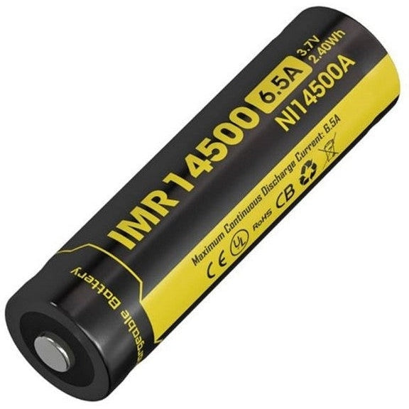 Nitecore Li-ion Rechargeable Imr 14500 Battery (650mah) - Jacobs Digital