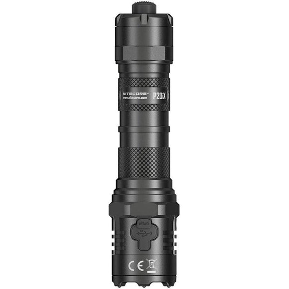 Nitecore Rechargeable Tactical Led Flashlight 4000 Lum With Ceramic-tipped Strike Bezel - Jacobs Digital