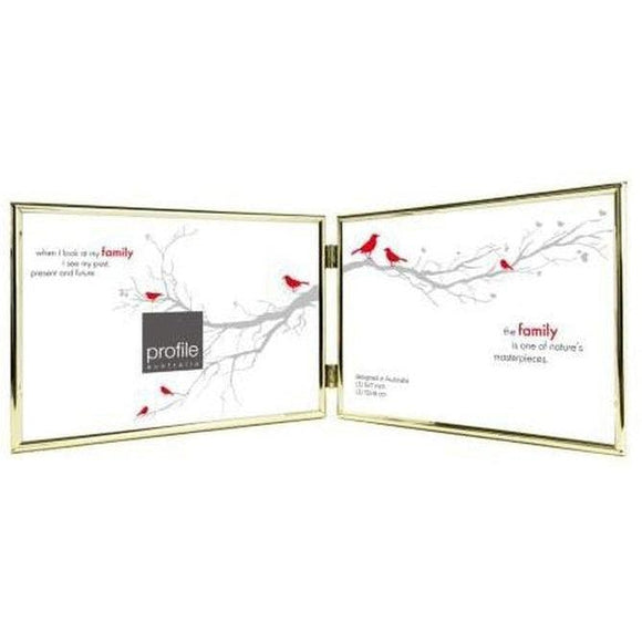 Profile Habitat Brass 5X7 (2) Horizontal Frame