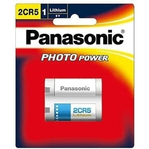 Panasonic Photo Lithium 6V Camera Battery 2CR5 1 Pack-Jacobs Digital