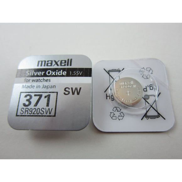 Maxell Silver Oxide Sr920Sw Watch Battery Button Cell 5 Pack - Jacobs Digital