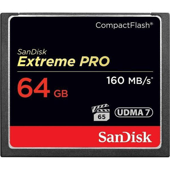 Sandisk Extreme Pro Cf 64gb Vpg65 160mb/ Memory Card - Jacobs Digital