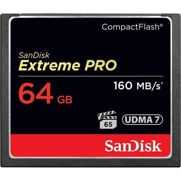 Sandisk Extreme Pro Cf 64gb Vpg65 160mb/ Memory Card