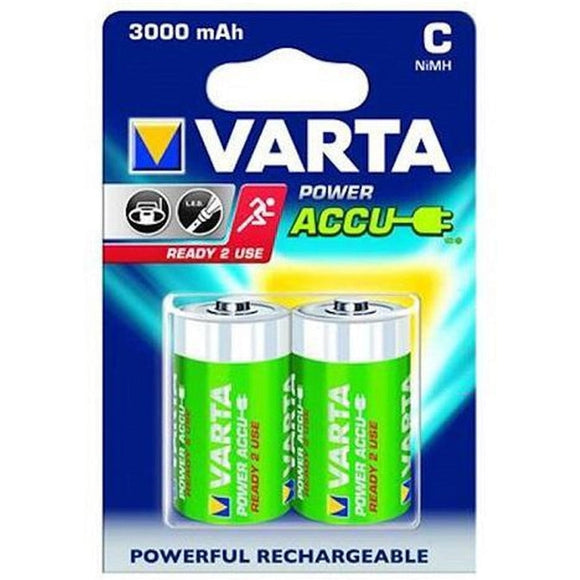 VARTA RECHARGEABLE NI-MH 3000MAH C 2PK - Jacobs Digital