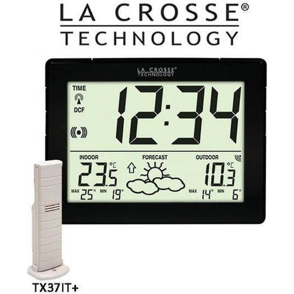 La Crosse Compact Wall Clock Weather Station