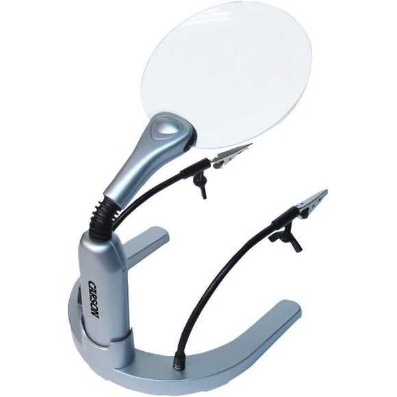 Carson HelpingHands (Magnitouch Deluxe) 2x Soldering and Craft Magnifier - Jacobs Digital