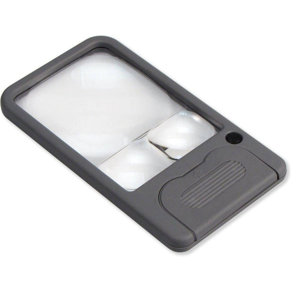 Carson Multi-Power 2.5x/4.5x/6x LED Lighted Pocket Magnifier - Jacobs Digital