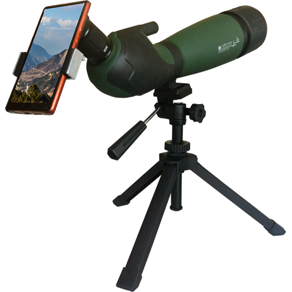 Konus Konuspot 80 - Green w/ Smartphone Adapter Spotting Scope w/ Free NTP31 Tactical Pen