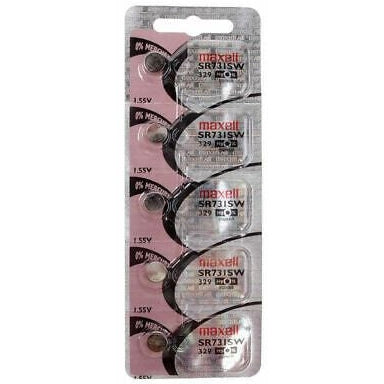 Maxell Silver Oxide Sr521Sw Watch Battery Button Cell 5 Pack