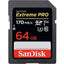 Sandisk Extreme Pro Sdxc 64Gb Up To R170Mb/S W90Mb/S Sd Card Uhs-I V30