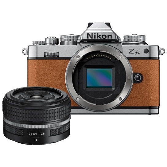 Nikon Z Fc Amber Brown With Nikkor 28m Mirrorless Camera - Jacobs Digital